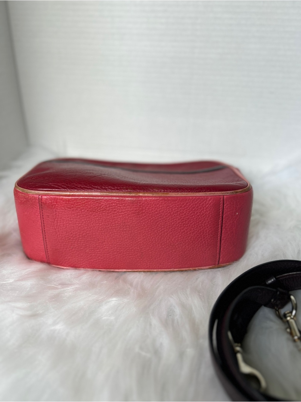 Coach Colorblock Pebbled Leather Camera Bag with Strap - Picture 6 of 15